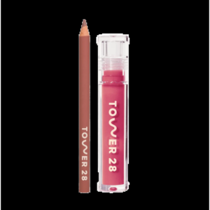 Tower 28 Line + Shine Lip Kit | Creamy Lip Liner & High-Shine Gloss Duo