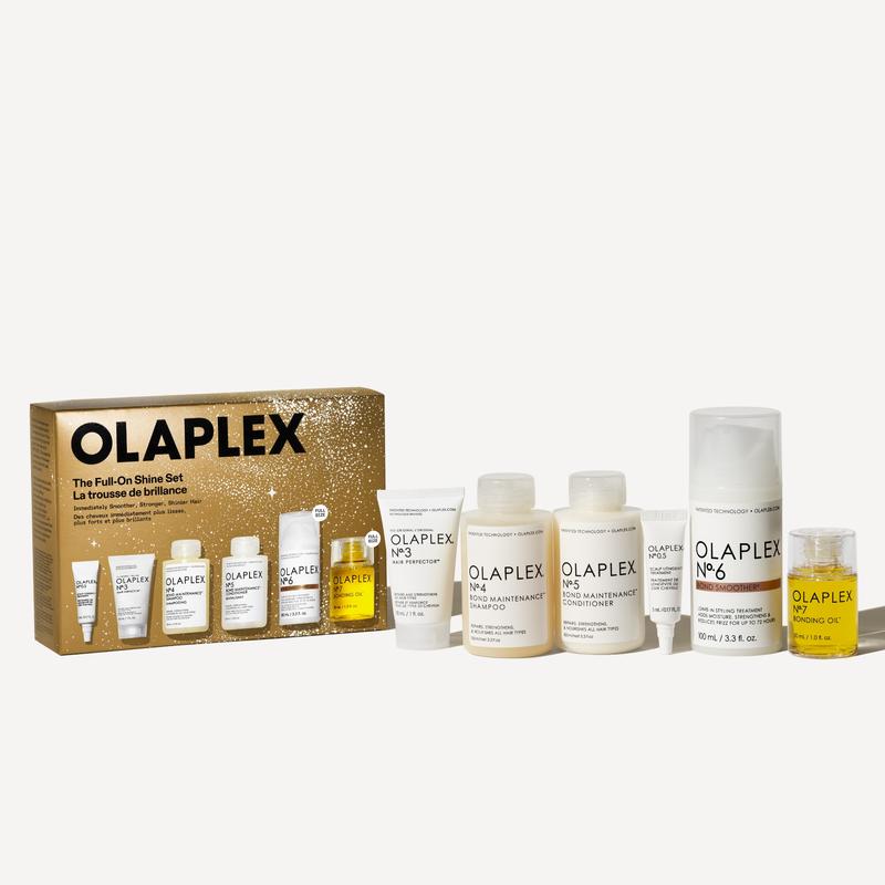 OLAPLEX The Full-On Shine Set | Limited-Edition Set for Shiny, Smooth, Strong Hair in One Use