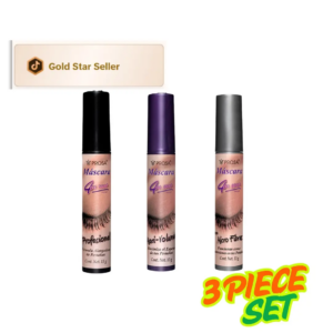 Prosa Mascara Set 3-Piece | Waterproof Volume & Length Cosmetic