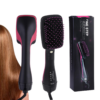 2-in-1 Hair Dryer Brush & Straightener | Negative Ion Blow Dryer Detangling Styler