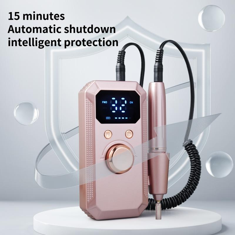Professional Electric Nail Drill Machine, LED Display, Multiple Grinding Heads, 32-Speed Adjustable, Efficient