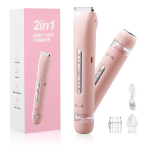 Rechargeable 2-in-1 Bikini Trimmer & Facial Epilator | Painless Women Body Shaver
