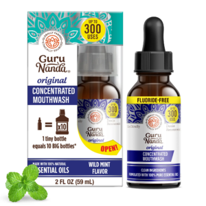 GuruNanda Concentrated Mouthwash | Fluoride-Free with Natural Essential Oils
