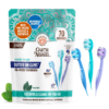 GuruNanda Pre-Pasted Mini Travel Toothbrush 70ct | Fluoride-Free, No Rinsing Needed