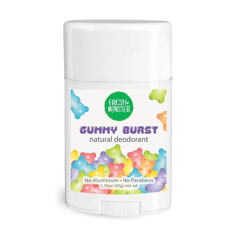 Fresh Monster Beach Breeze Natural Deodorant for Kids & Teens | Aluminum-Free, Paraben-Free, Hypoallergenic, 24-Hour