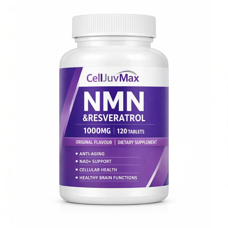 NMN 1000mg 10-in-1 Advanced Formula | 500mg Pure NMN with Vitamin C, Resveratrol, CoQ10, TMG, Quercetin & Glutathione